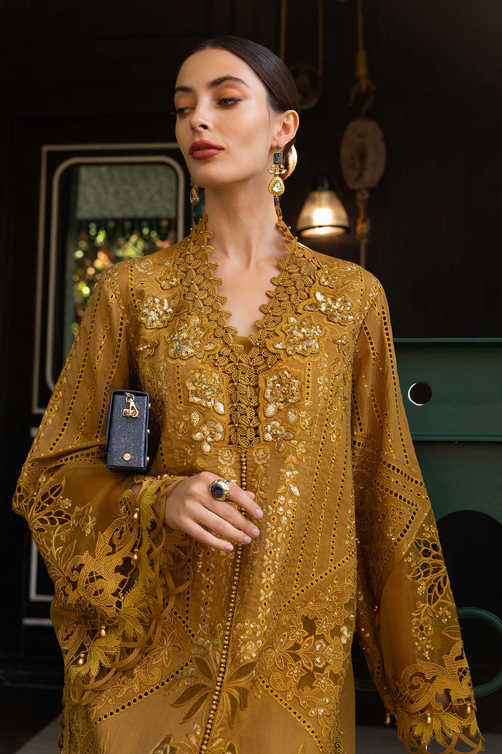 Maria B | Luxury Lawn 26 | 3 Piece Embroidered Lawn Suit - House Of Hania