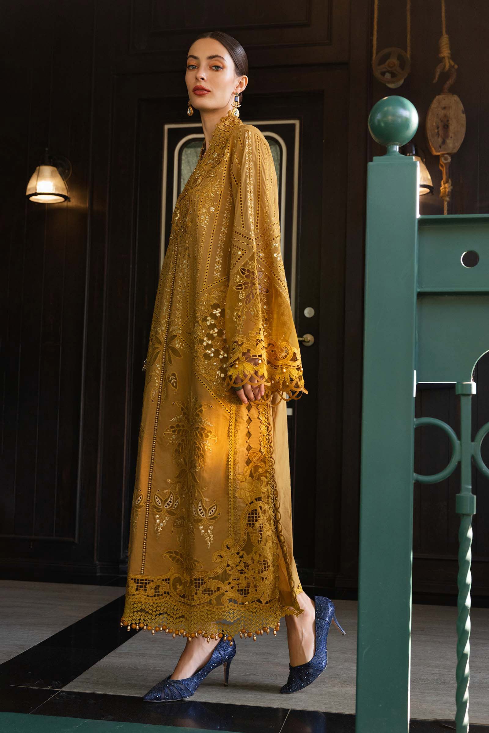 Maria B | Luxury Lawn 26 | 3 Piece Embroidered Lawn Suit - House Of Hania