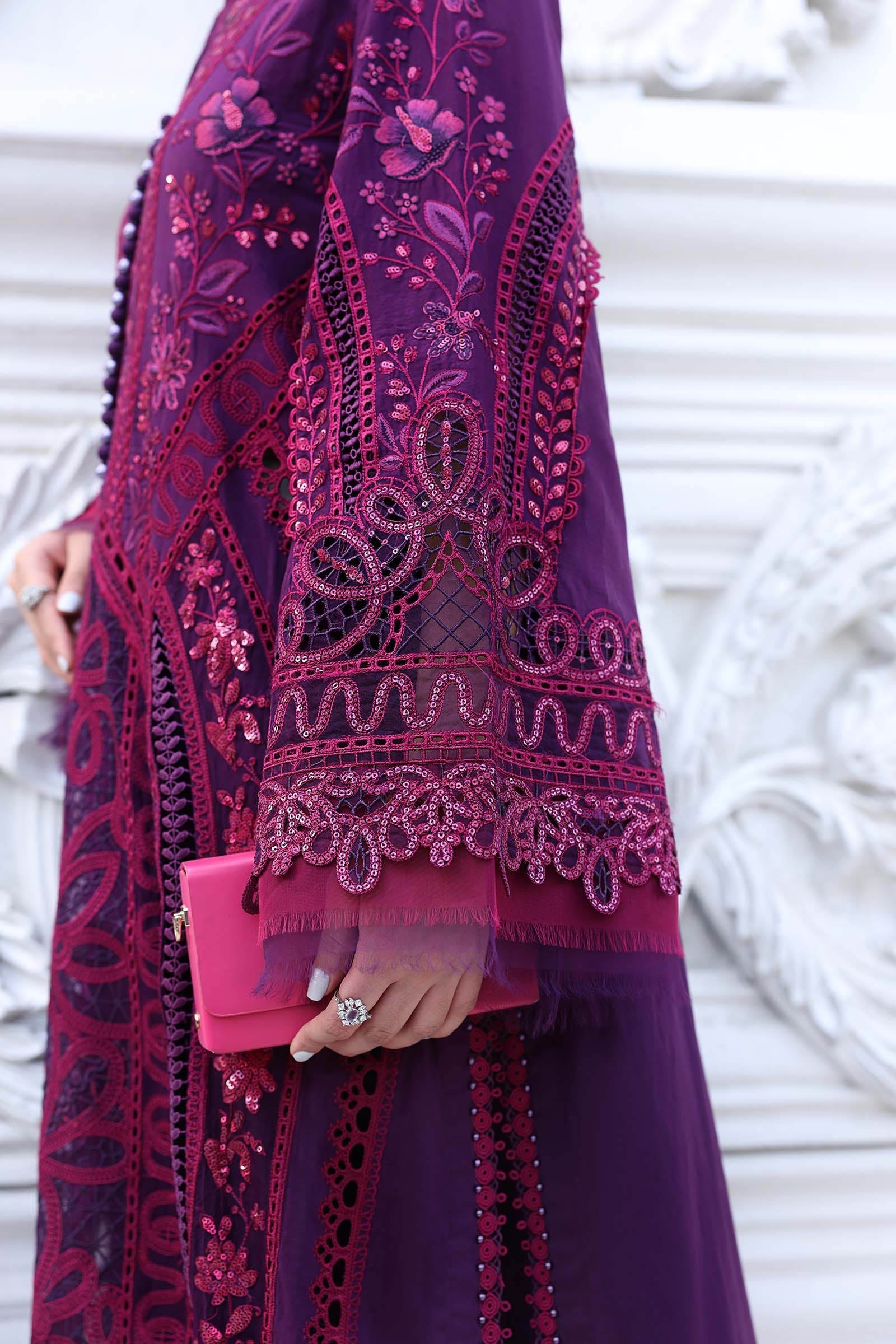 Maria B | Luxury Lawn 26 | 3 Piece Embroidered Lawn Suit - House Of Hania