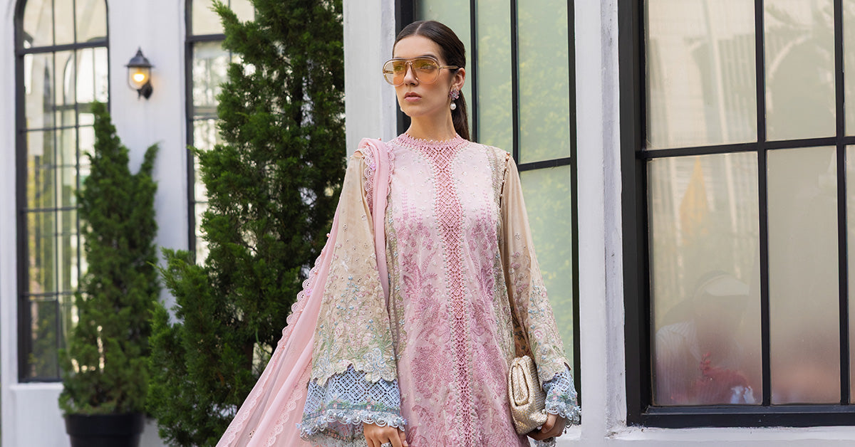 Maria B | Luxury Lawn 26 | 3 Piece Embroidered Lawn Suit - House Of Hania