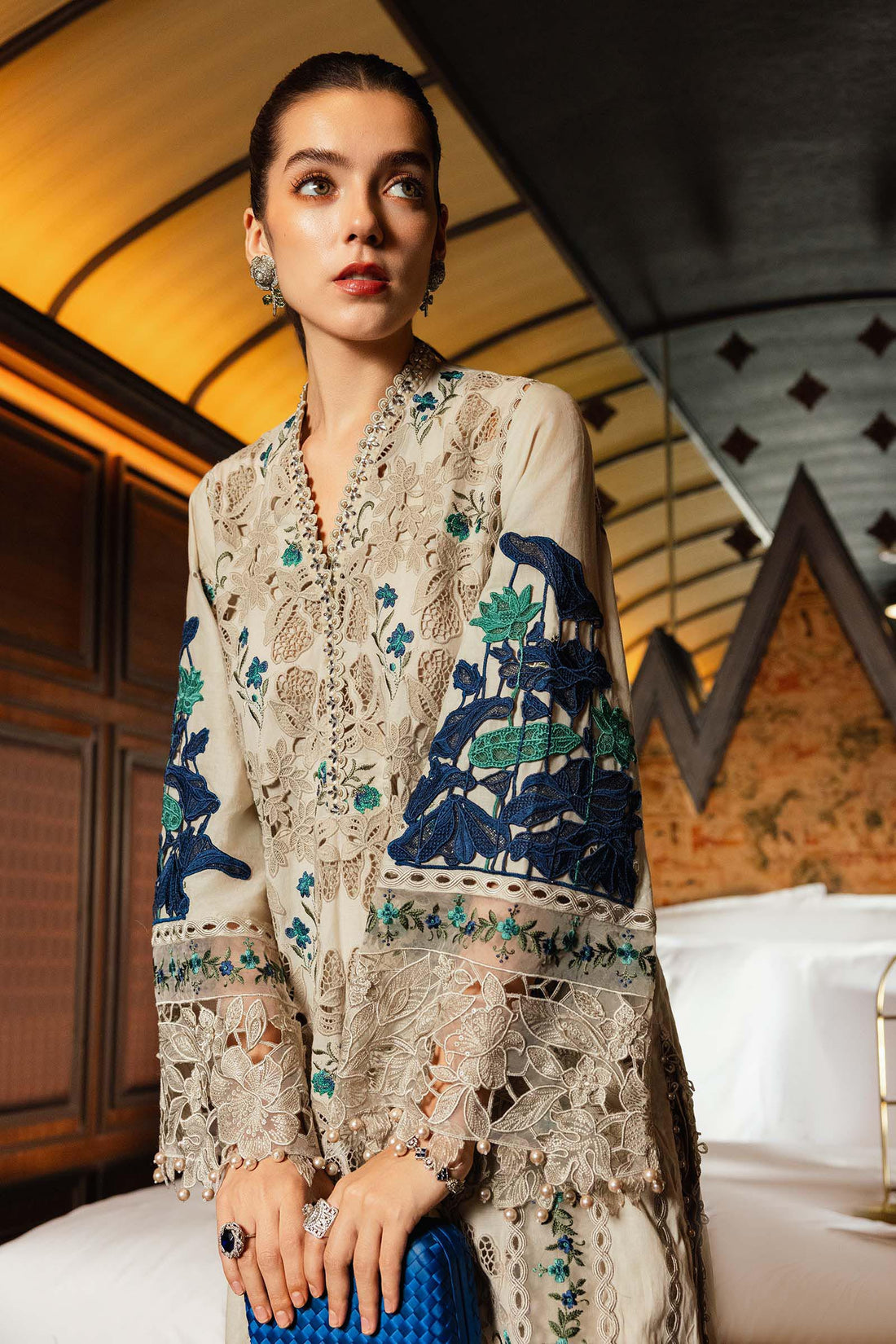 Maria B | Luxury Lawn 26 | 3 Piece Embroidered Lawn Suit - House Of Hania