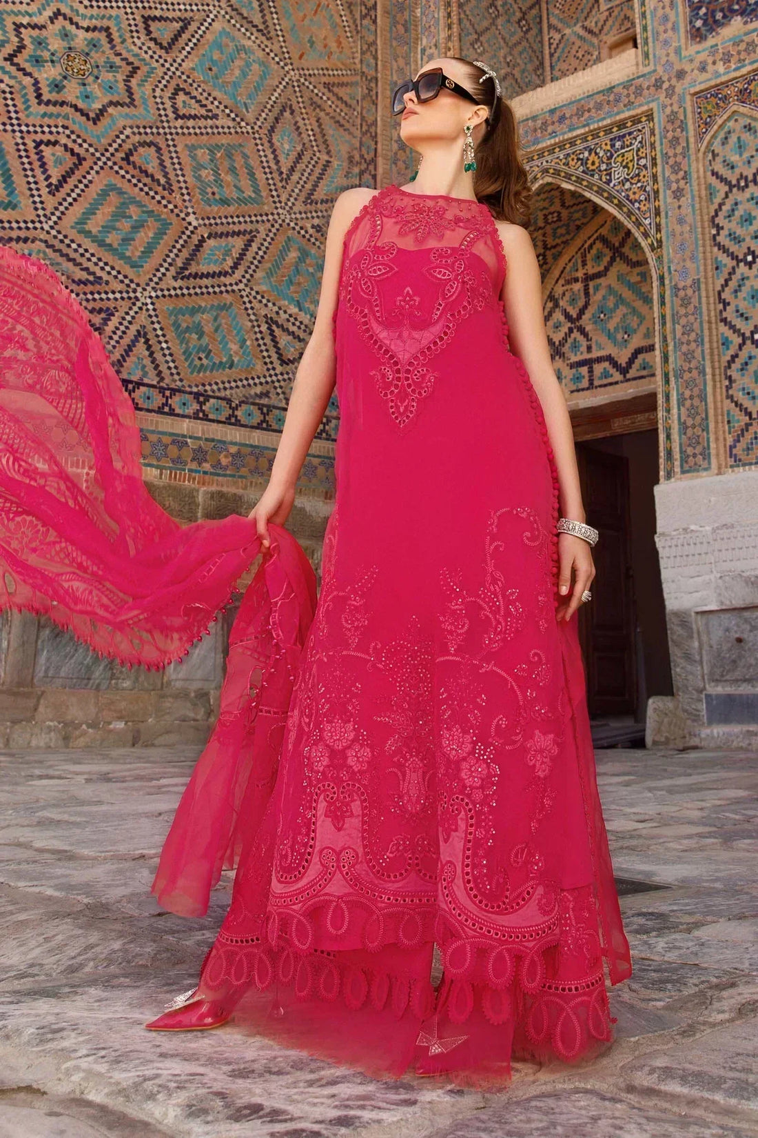 Maria B | Luxury Lawn | D-2303-A - House Of Hania