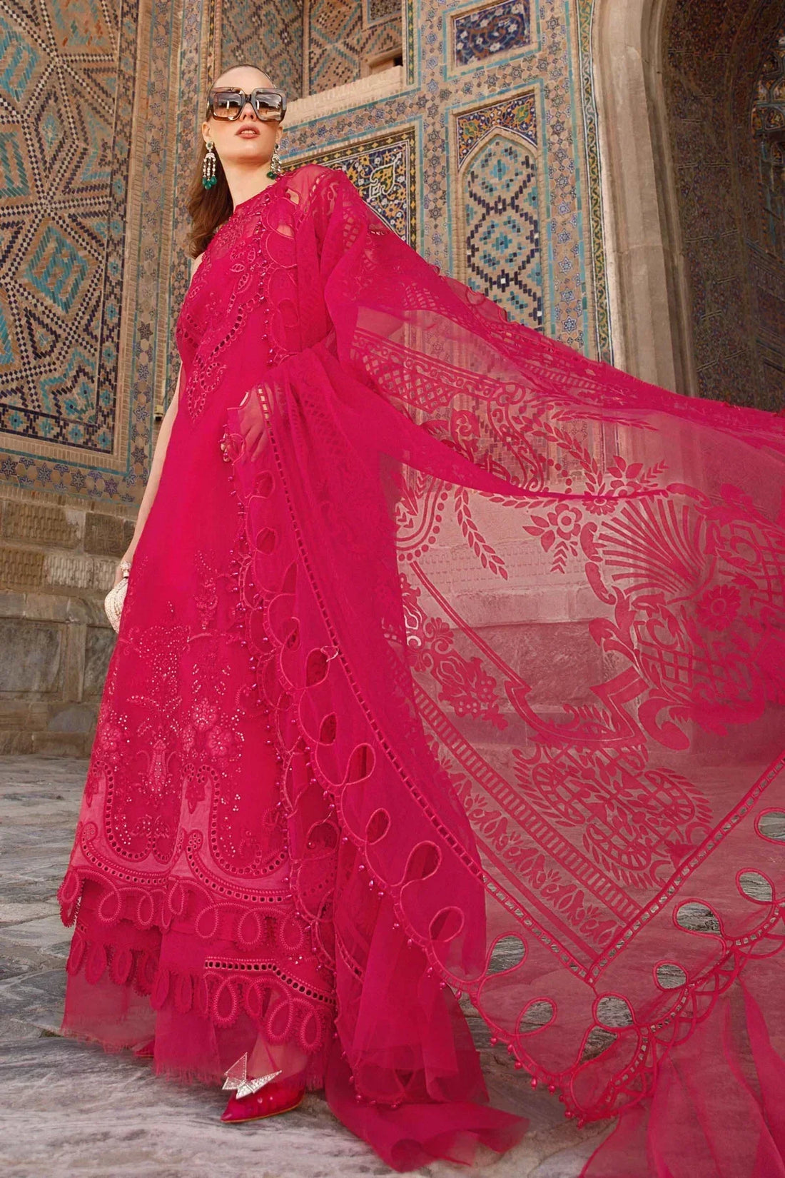 Maria B | Luxury Lawn | D-2303-A - House Of Hania