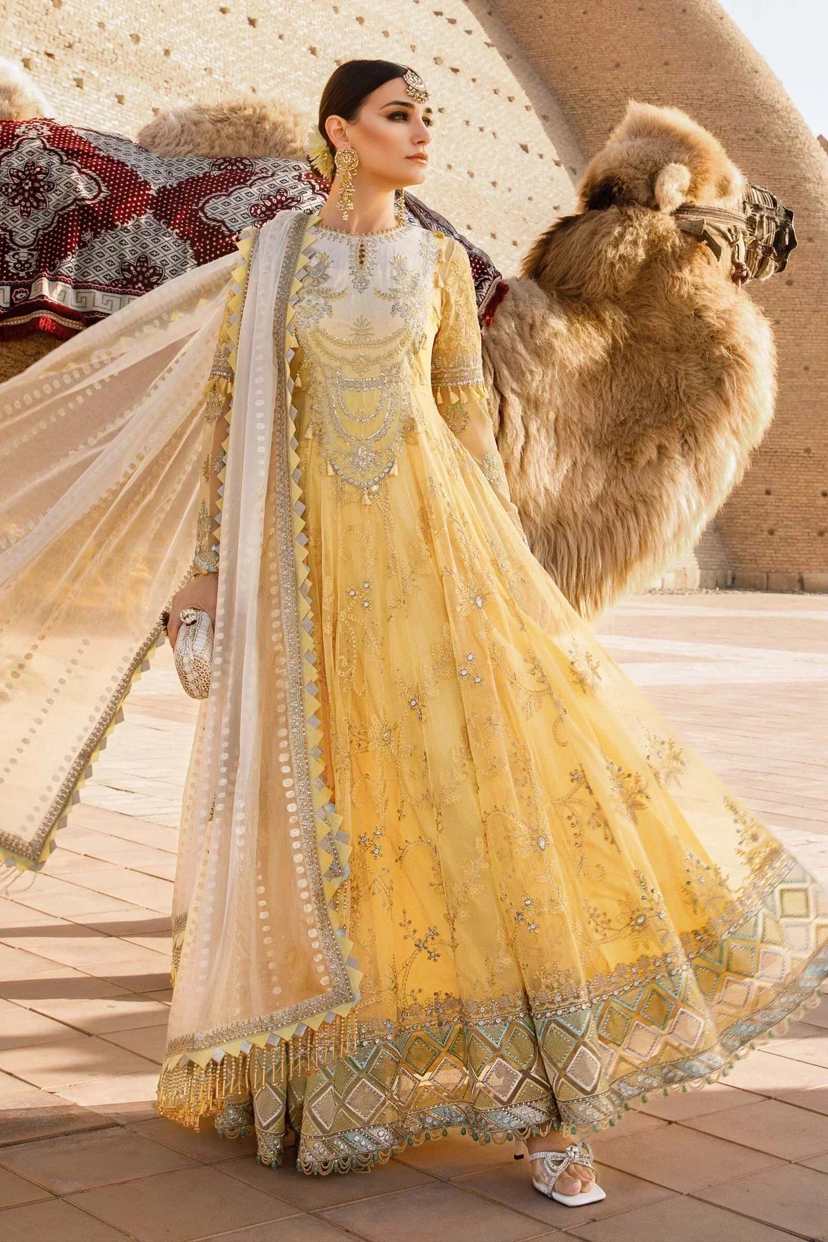 Maria B | Luxury Lawn | D-2305-A - House Of Hania