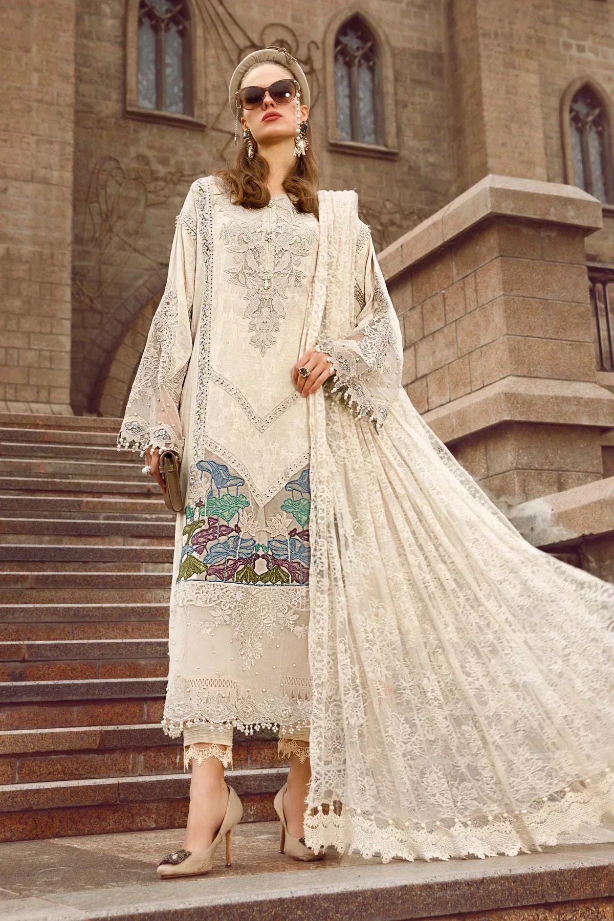 Maria B | Luxury Lawn | D-2307-B - House Of Hania
