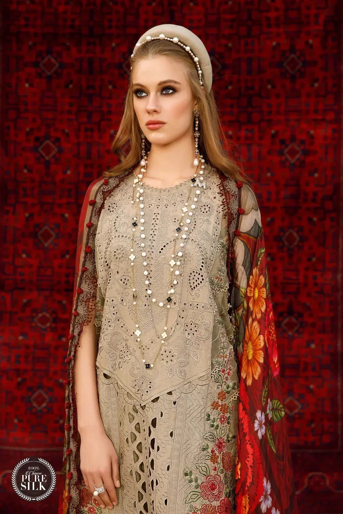 Maria B | Luxury Lawn | D-2313-A - House Of Hania