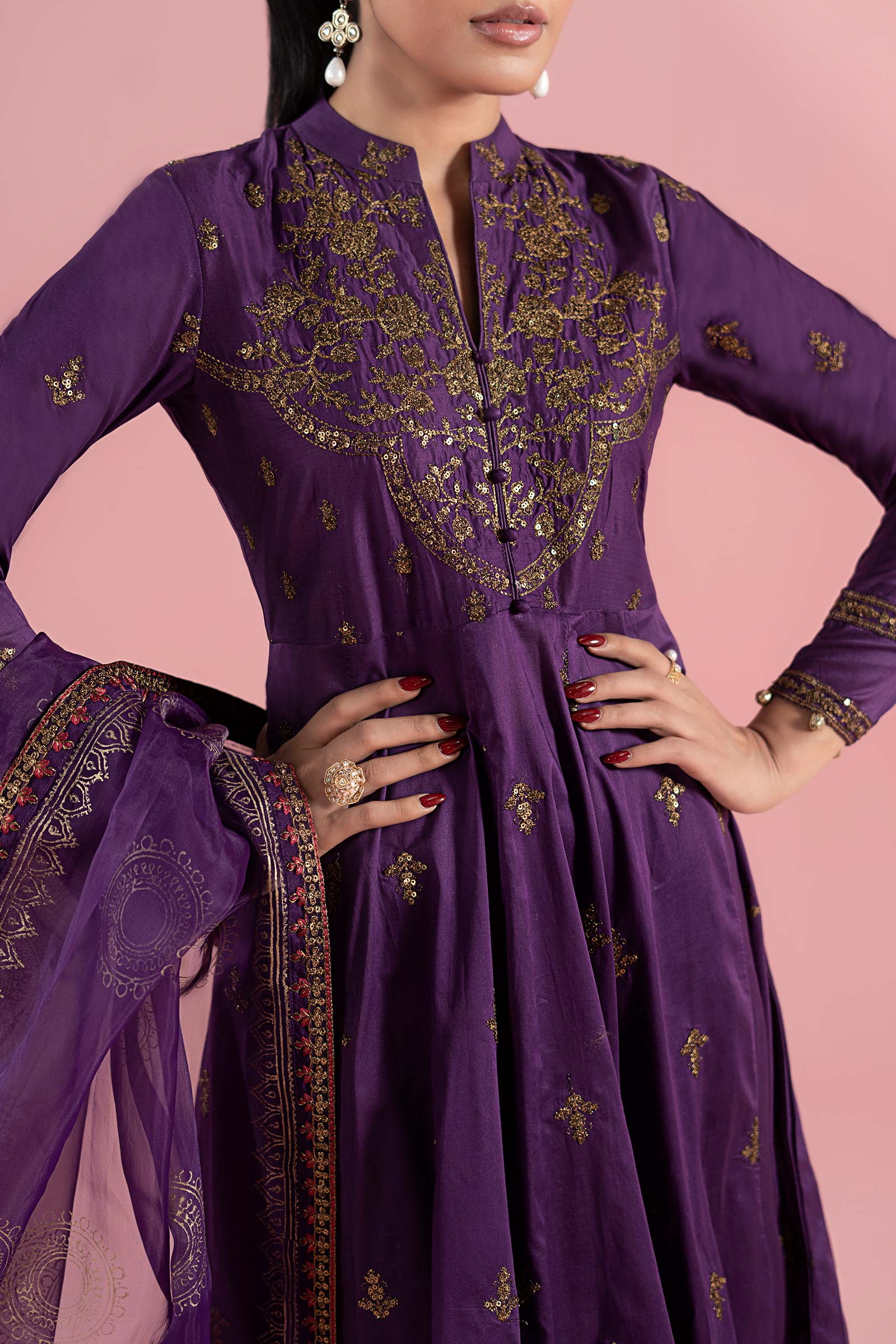 Maria B | Luxury Pret 25 |  DW-EA25-12 - House Of Hania