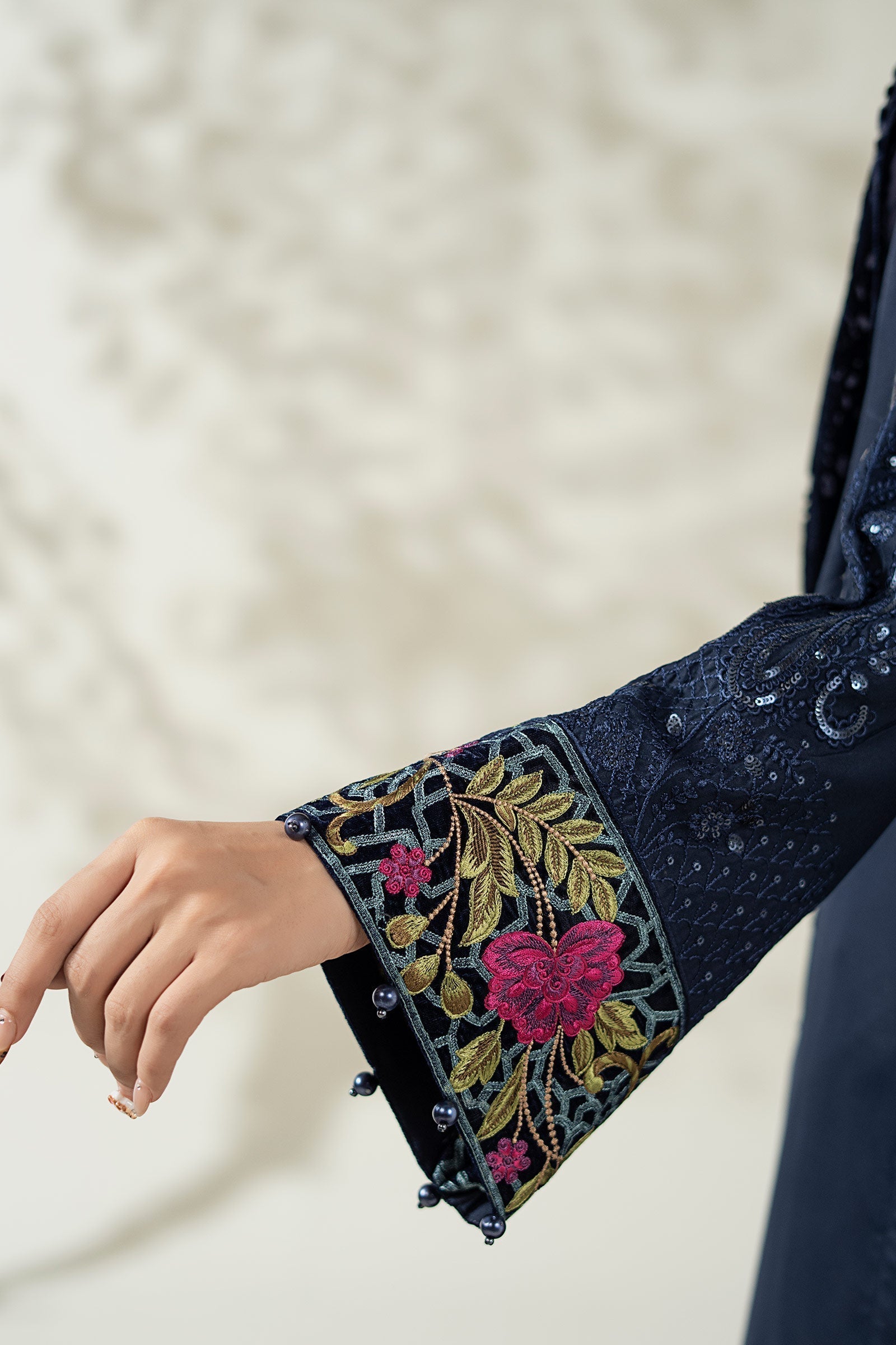 Maria B | Luxury Winte r Pret 25 |DW-W25-20-Blue - House Of Hania