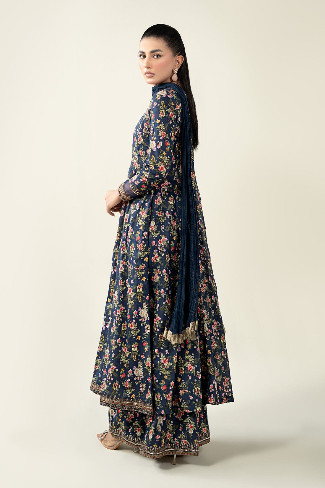 Maria B | Luxury Winter Pret 25 | DW-EA24-81R1-Blue - House Of Hania