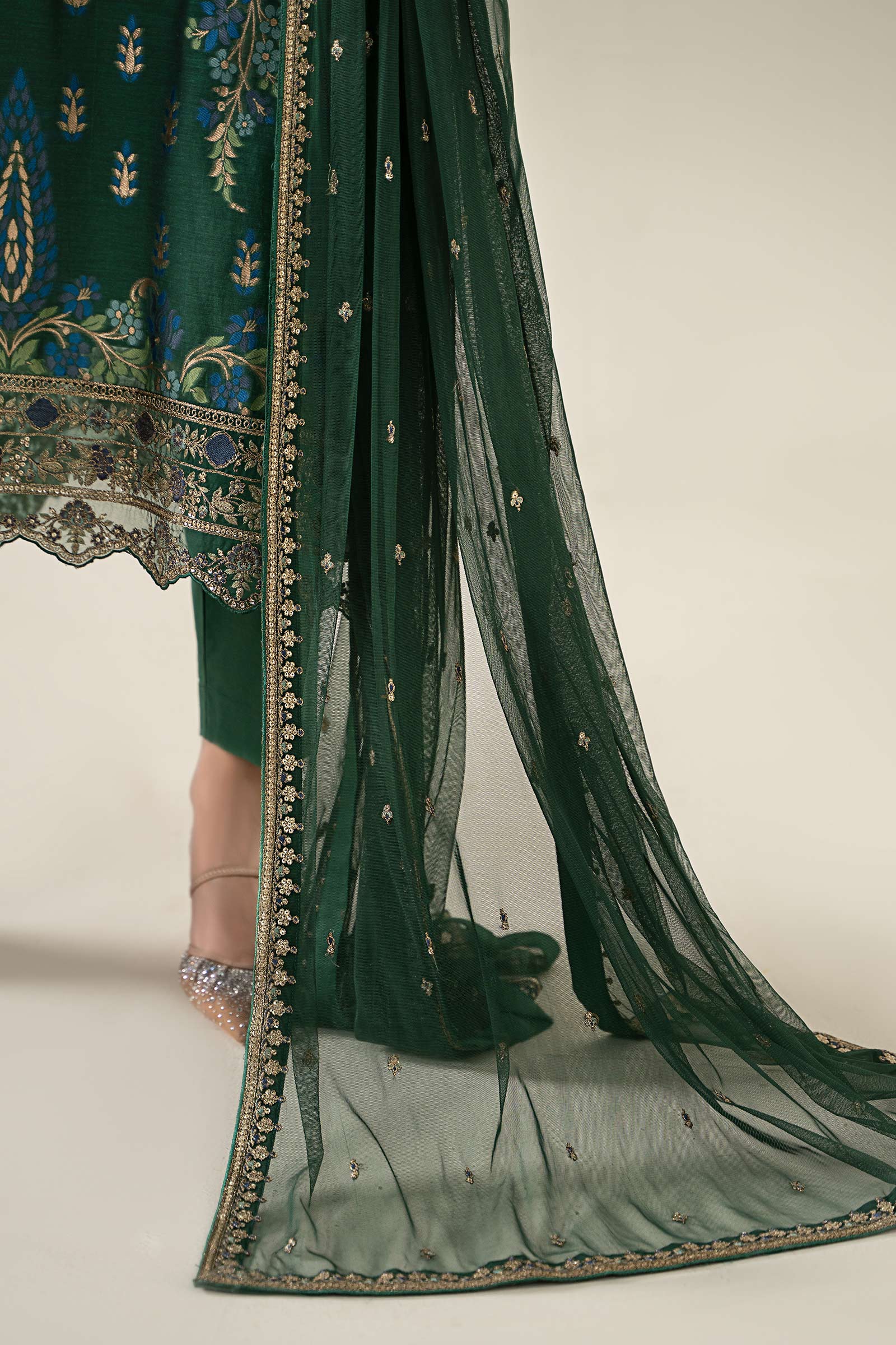 Maria B | Luxury Winter Pret 25 |DW-EA25-59-Green - House Of Hania