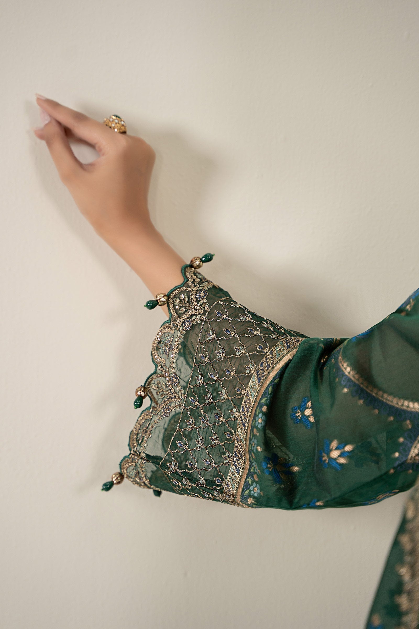 Maria B | Luxury Winter Pret 25 |DW-EA25-59-Green - House Of Hania