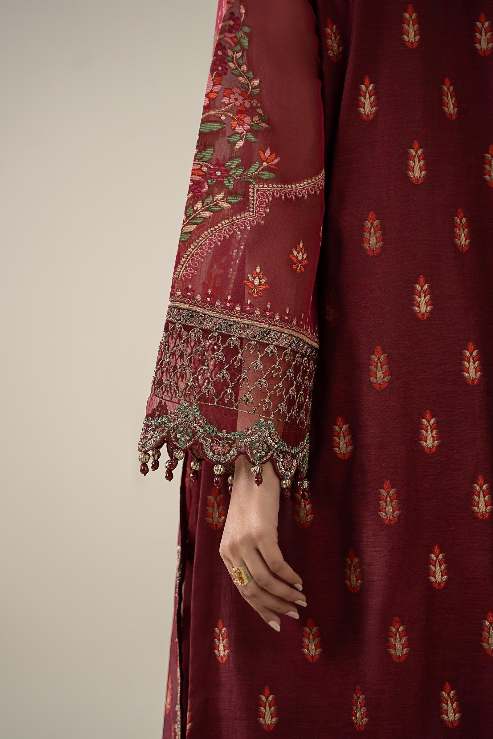 Maria B | Luxury Winter Pret 25 | DW-EA25-59-Red - House Of Hania
