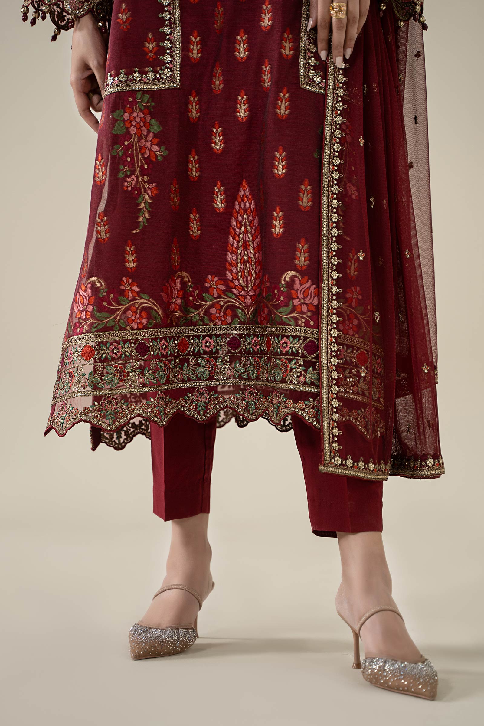 Maria B | Luxury Winter Pret 25 | DW-EA25-59-Red - House Of Hania