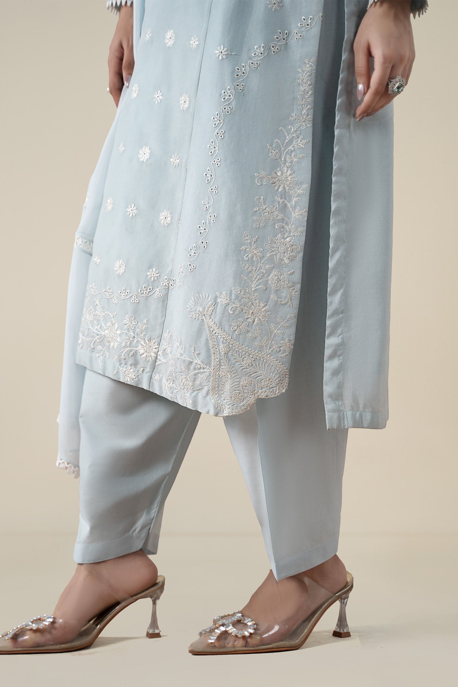 Maria B | Luxury Winter Pret 25 | DW-EA25-76-Blue - House Of Hania