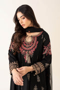 Maria B | Luxury Winter Pret 25 | DW-EF22-13R1-Black - House Of Hania