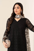Maria B | Luxury Winter Pret 25 | DW-MN24-10R1-Black - House Of Hania