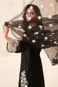 Maria B | Luxury Winter Pret 25 | DW-MN25-13-Black - House Of Hania
