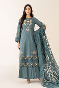 Maria B | Luxury Winter Pret 25 | DW-PF25-03-Tea - House Of Hania