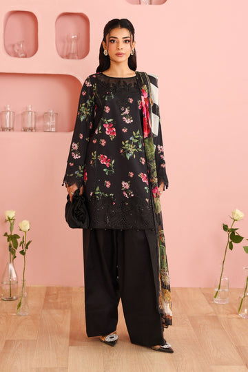 Maria B | Luxury Winter Pret 25 | DW-PF25-06-Black - House Of Hania