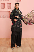 Maria B | Luxury Winter Pret 25 | DW-PF25-06-Black - House Of Hania