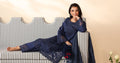 Maria B | Luxury Winter Pret 25 | DW-PF25-07-Blu - House Of Hania