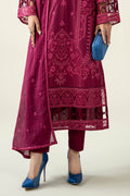 Maria B | Luxury Winter Pret 25 | DW-PF25-23-Magenta - House Of Hania
