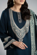 Maria B | Luxury Winter Pret 25 | DW-W24-102R1-Blue - House Of Hania