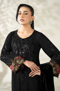 Maria B | Luxury Winter Pret 25 | DW-W25-20-Black - House Of Hania