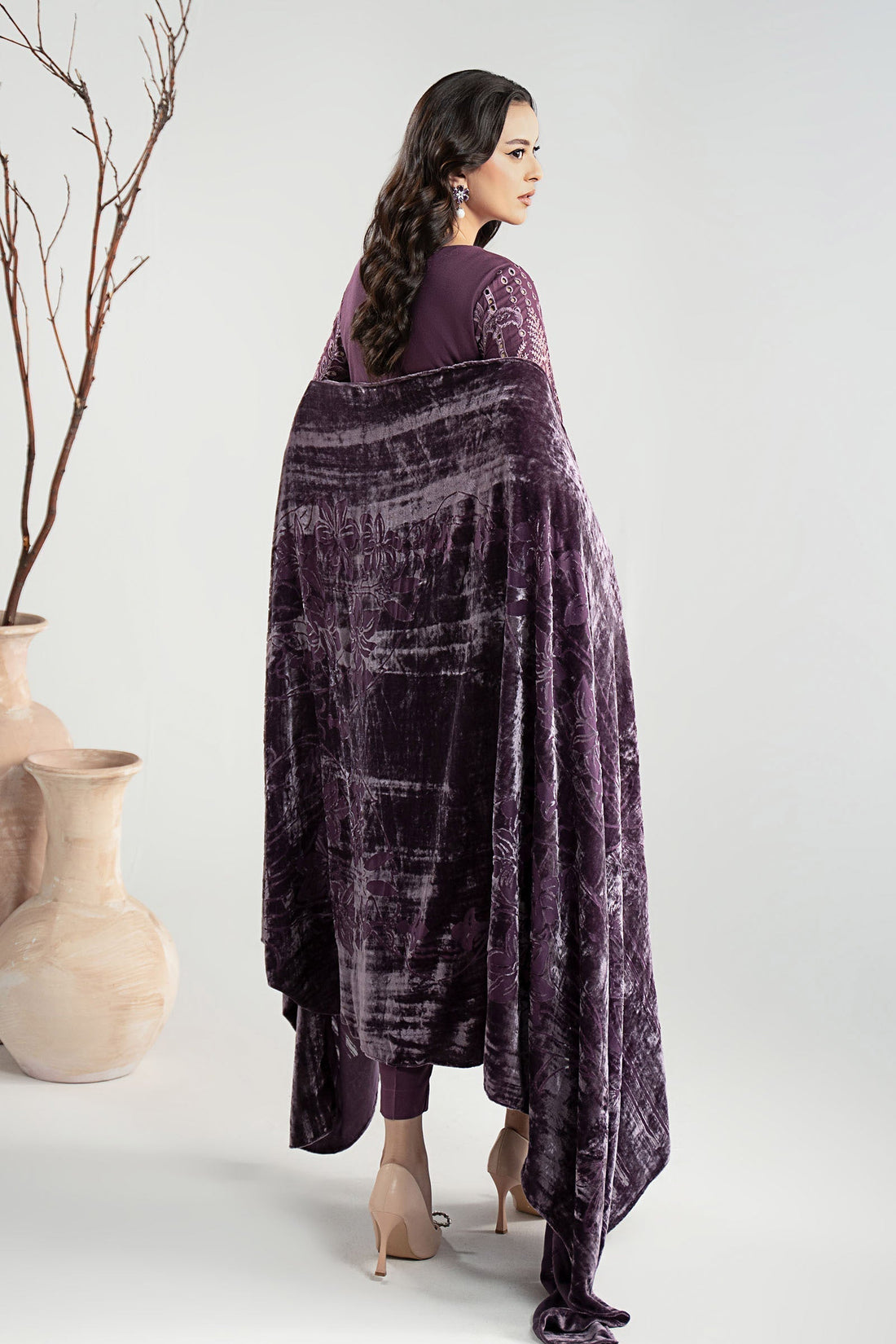 Maria B | Luxury Winter Pret 25 | DW-W25-24-Purple - House Of Hania
