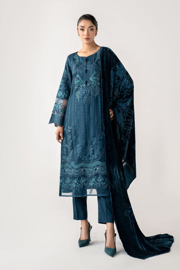 Maria B | Luxury Winter Pret 25 | DW-W25-24-Teal - House Of Hania