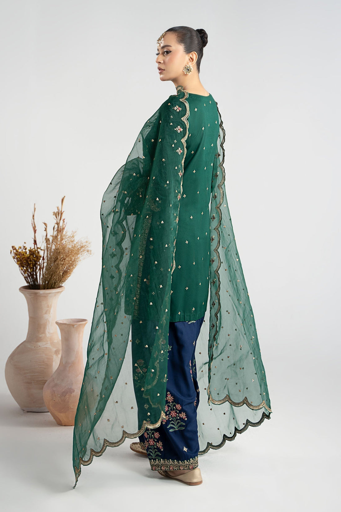 Maria B | Luxury Winter Pret 25 | DW-W25-27-Green - House Of Hania