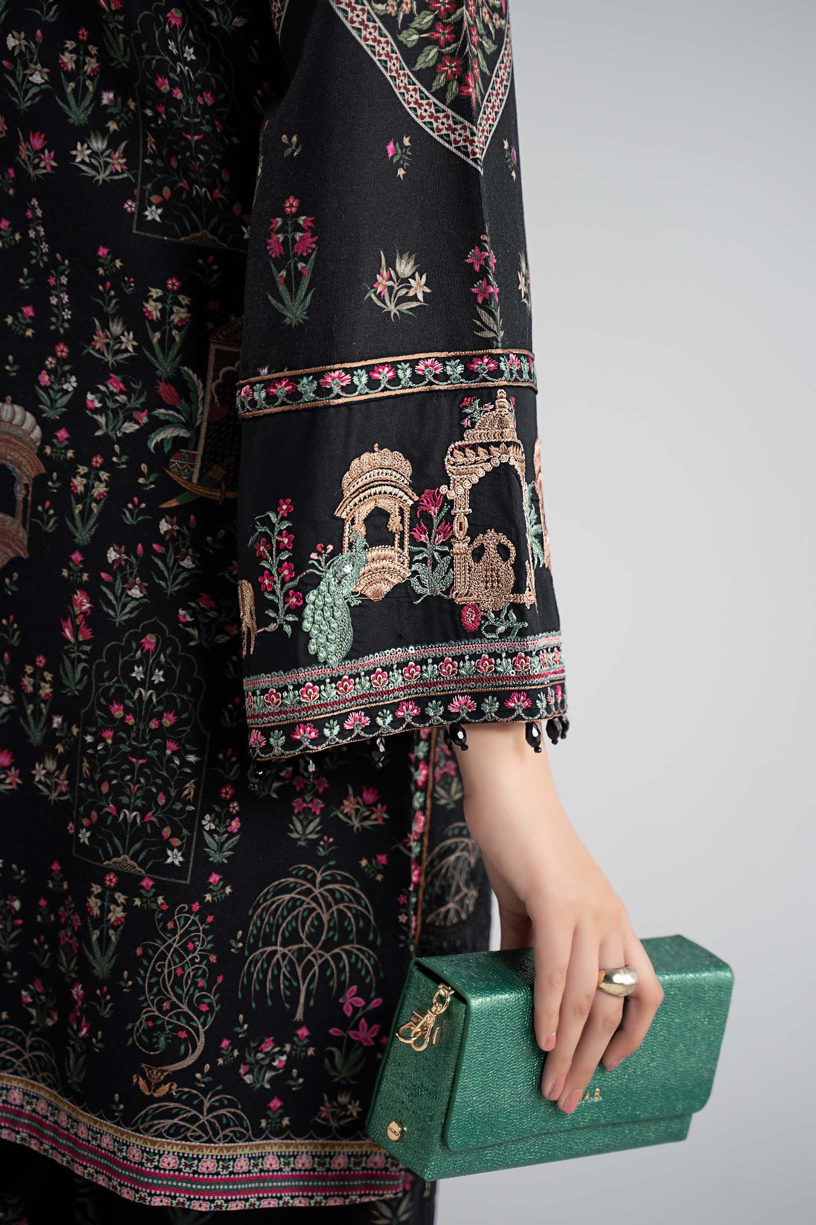 Maria B | Luxury Winter Pret 25 | DW-W25-35-Black - House Of Hania