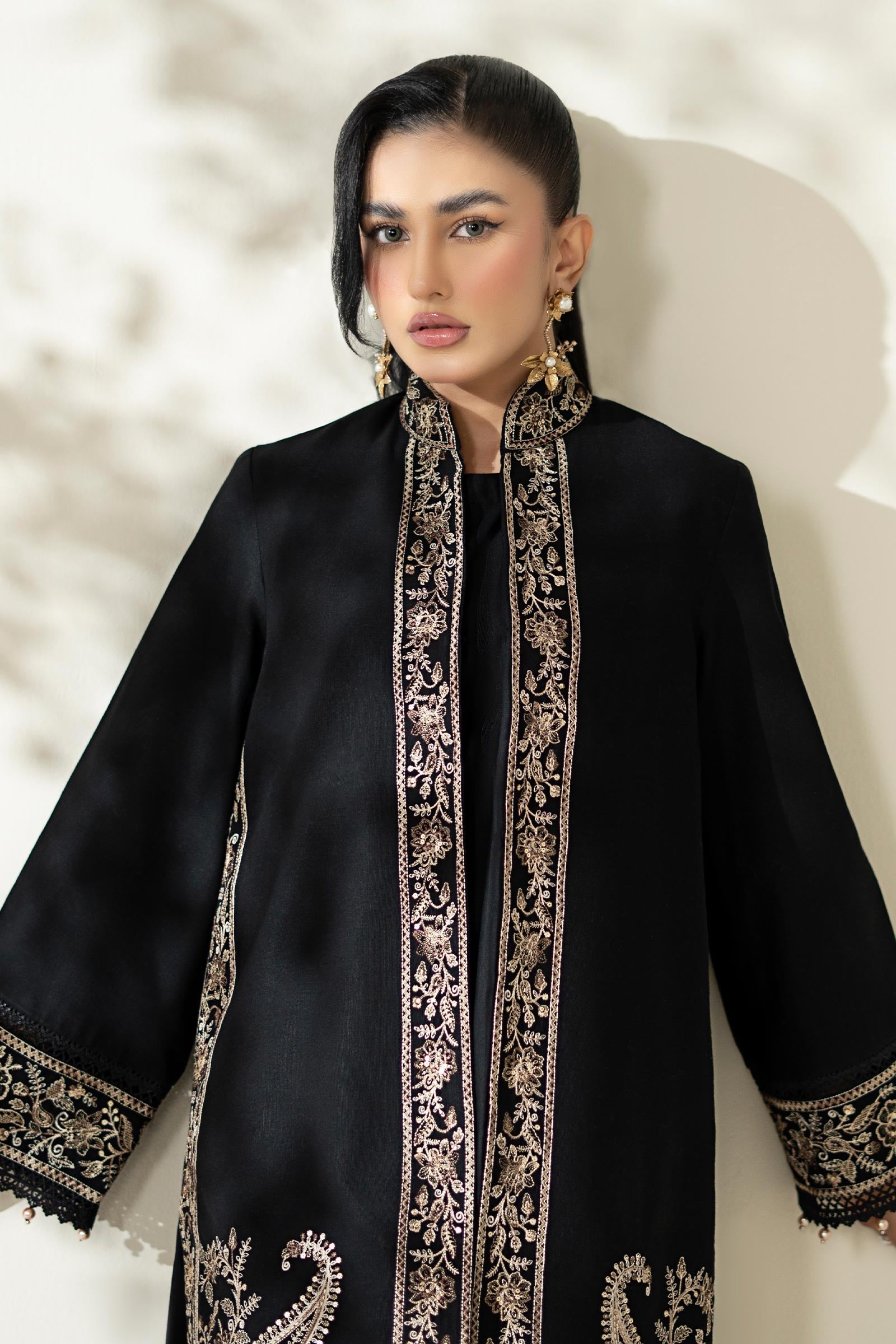 Maria B | Luxury Winter Pret 25 | DW-W25-49-Black - House Of Hania
