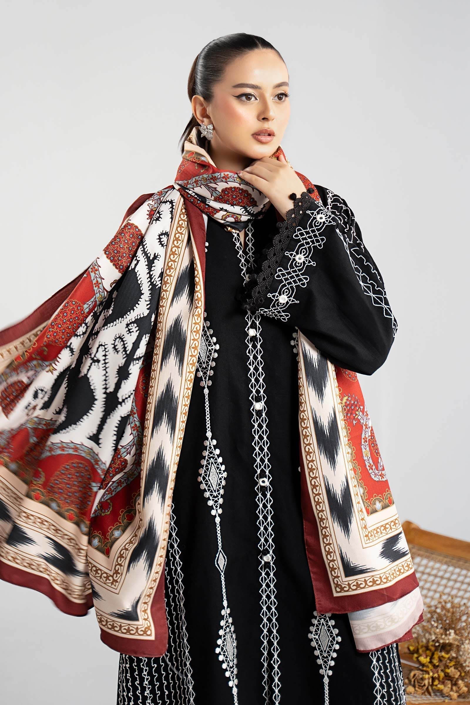 Maria B | Luxury Winter Pret 25 | DW-W25-51-Black - House Of Hania