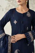 Maria B | Luxury Winter Pret 25 | DW-W25-54-Blue - House Of Hania