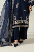 Maria B | Luxury Winter Pret 25 | DW-W25-54-Blue - House Of Hania