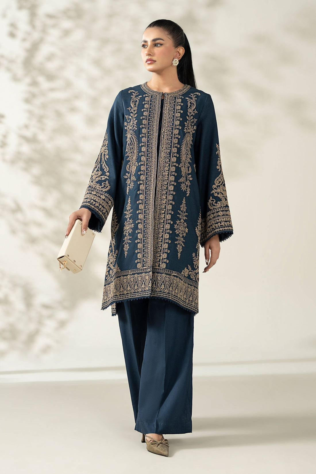 Maria B | Luxury Winter Pret 25 | DW-W25-58-Blue - House Of Hania