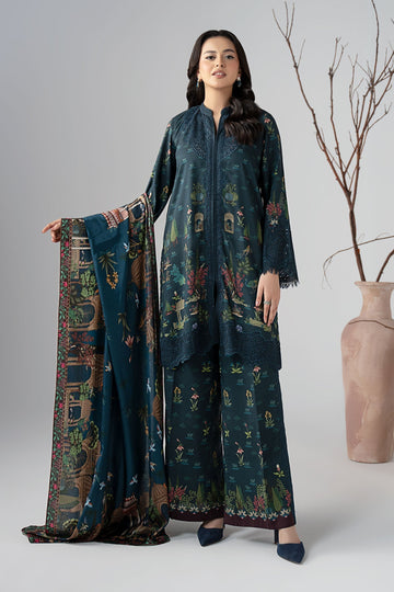 Maria B | Luxury Winter Pret 25 | DW-W25-59-Teal - House Of Hania