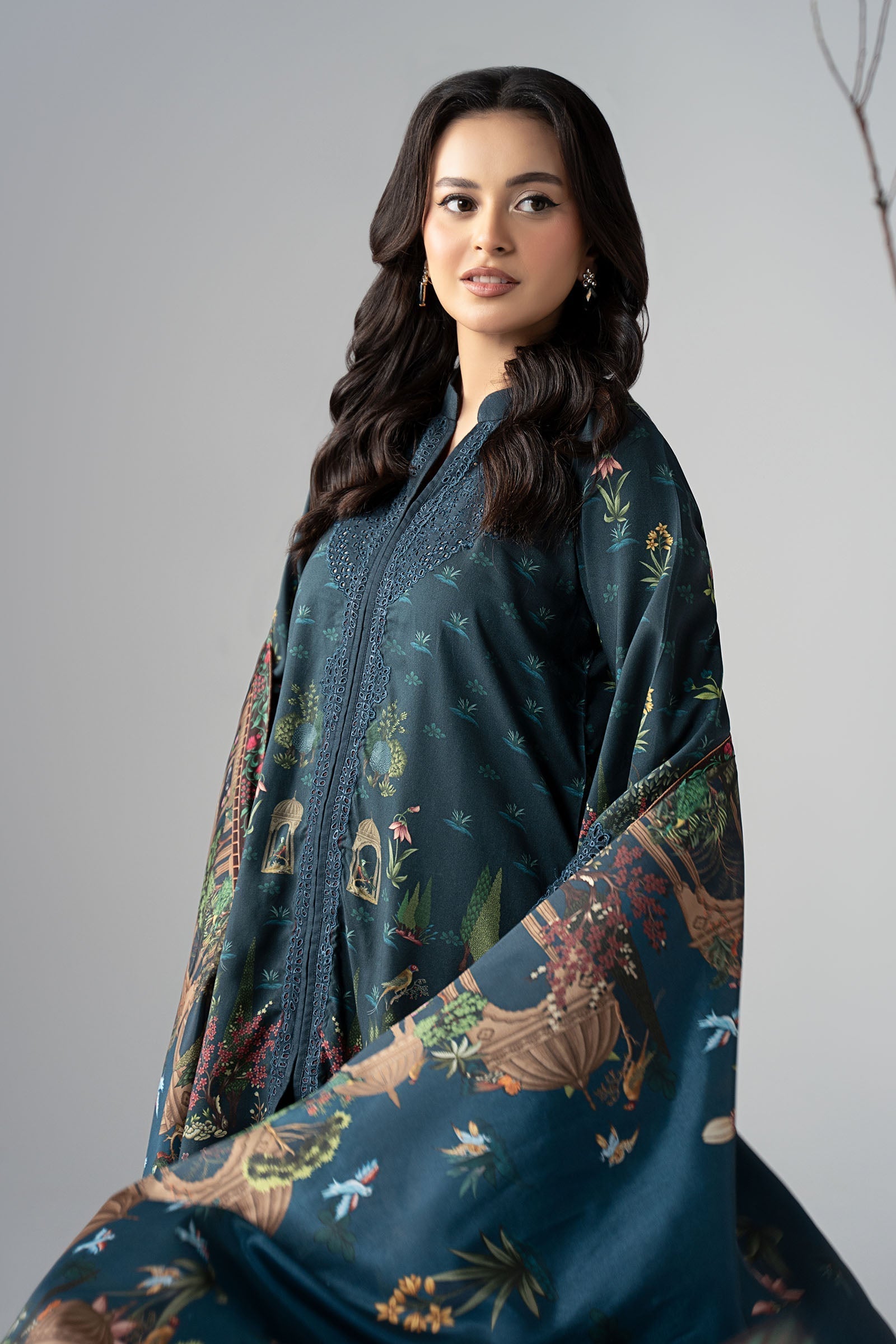 Maria B | Luxury Winter Pret 25 | DW-W25-59-Teal - House Of Hania