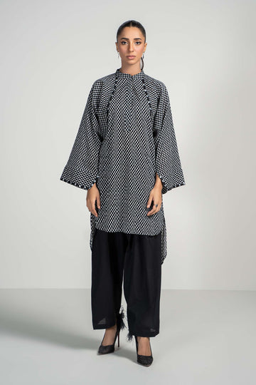Maria B | Luxury Winter Pret 25 | PS-PF24-05-Black - House Of Hania