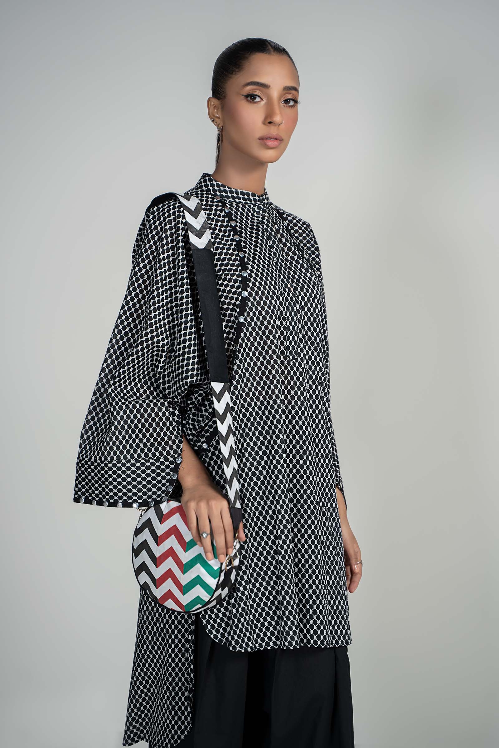 Maria B | Luxury Winter Pret 25 | PS-PF24-05-Black - House Of Hania