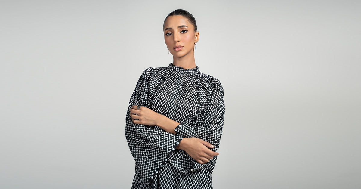 Maria B | Luxury Winter Pret 25 | PS-PF24-05-Black - House Of Hania