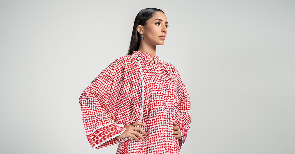 Maria B | Luxury Winter Pret 25 | PS-PF24-05-Red - House Of Hania