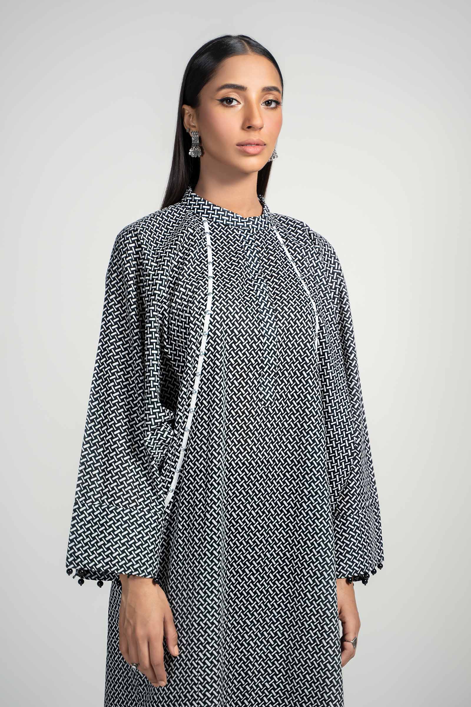 Maria B | Luxury Winter Pret 25 | PS-PF24-09-Black - House Of Hania