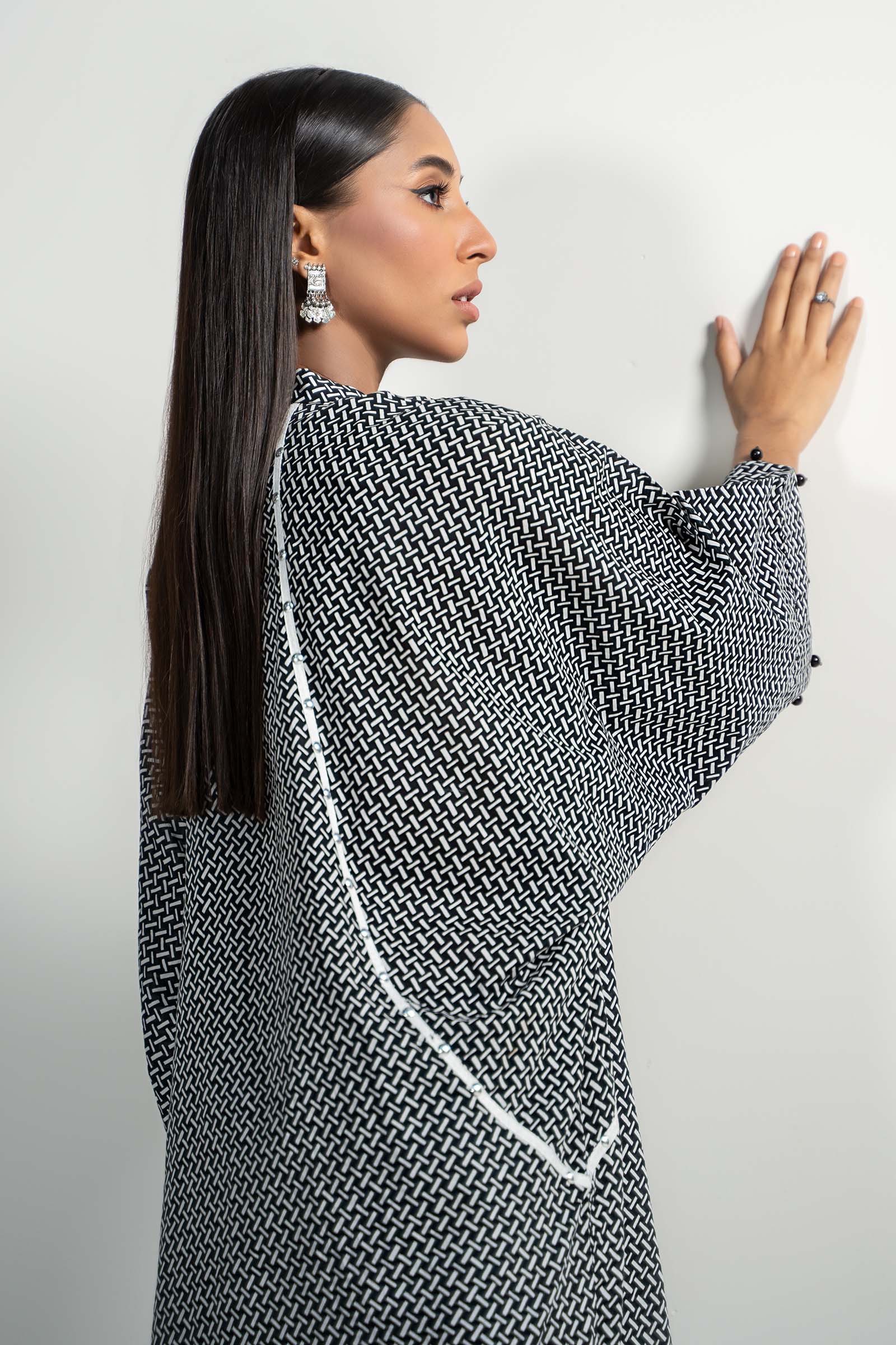 Maria B | Luxury Winter Pret 25 | PS-PF24-09-Black - House Of Hania