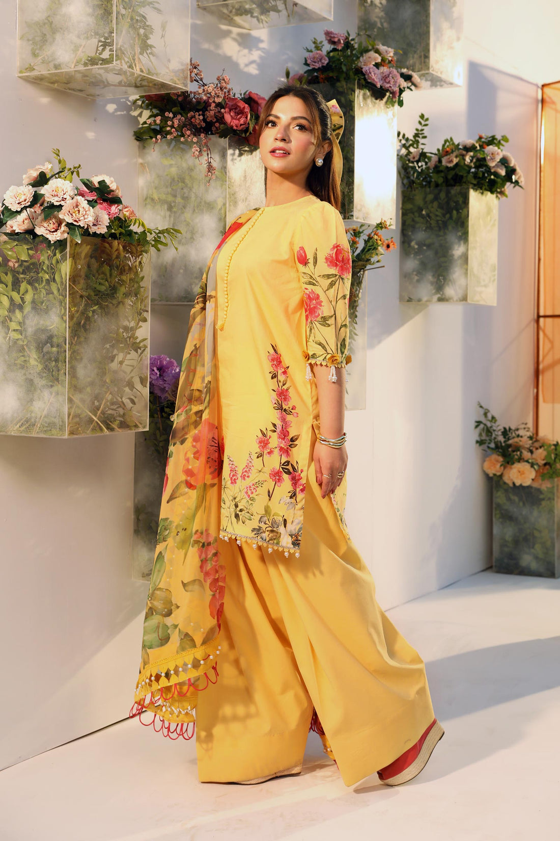 Maria B | M Basic Summer Lawn 25 | MB-CUS25-701A - House Of Hania