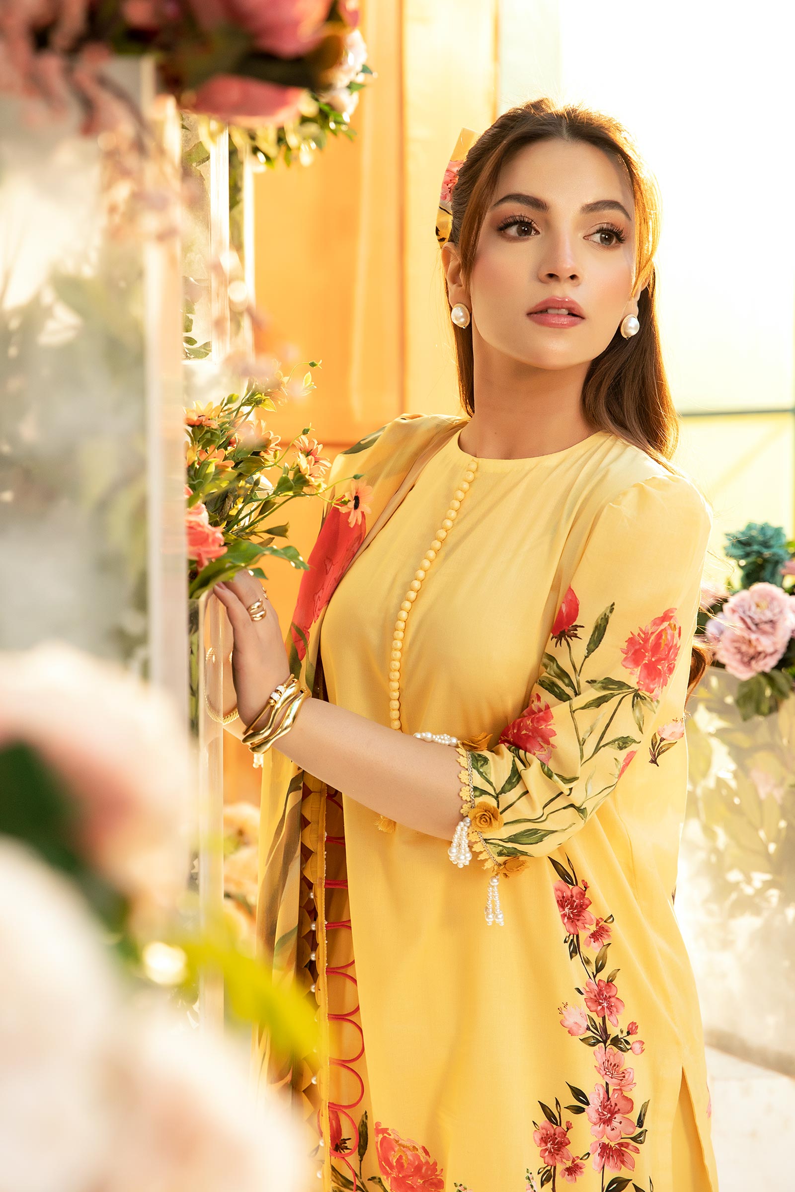 Maria B | M Basic Summer Lawn 25 | MB-CUS25-701A - House Of Hania