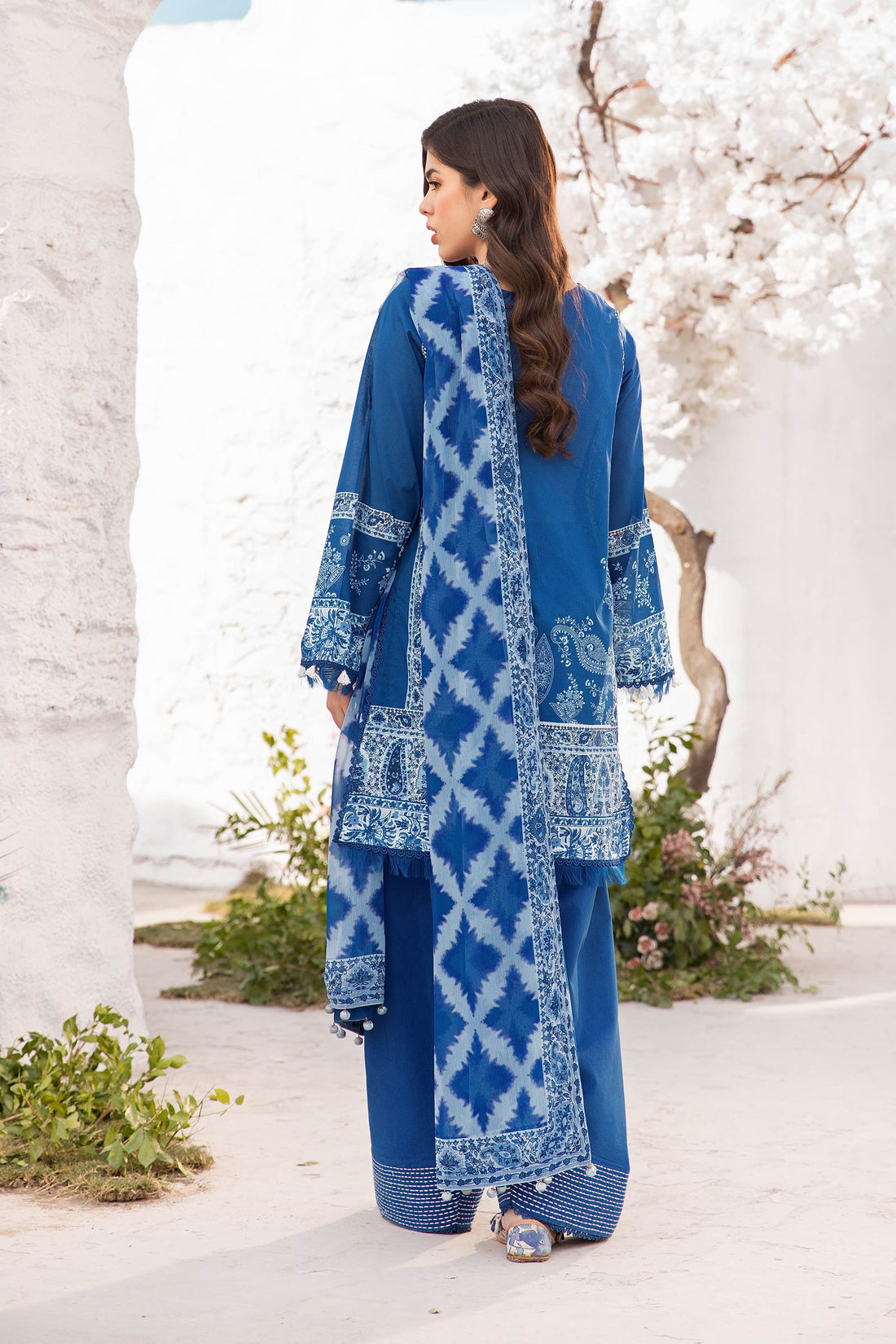 Maria B | M Basic Summer Lawn 25 | MB-CUS25-703B - House Of Hania
