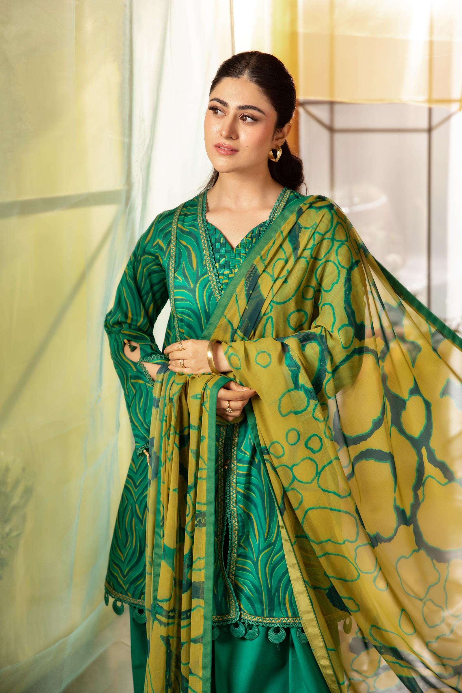 Maria B | M Basic Summer Lawn 25 | MB-CUS25-704A - House Of Hania