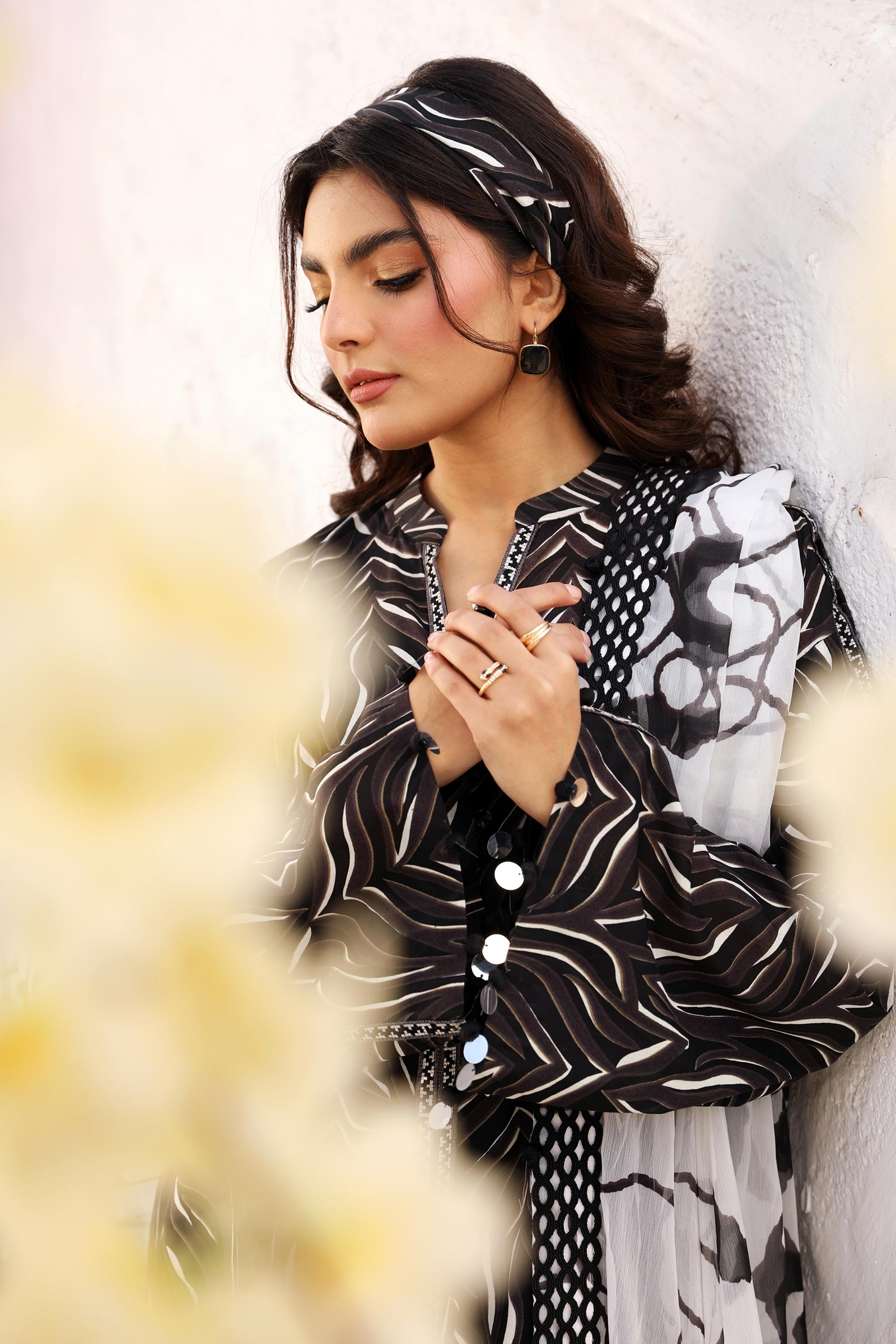 Maria B | M Basic Summer Lawn 25 | MB-CUS25-704B - House Of Hania